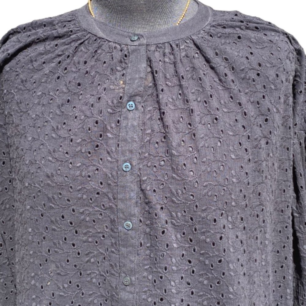 🆕Free People Maddison Eyelet Blouse size XS - Picture 8 of 10
